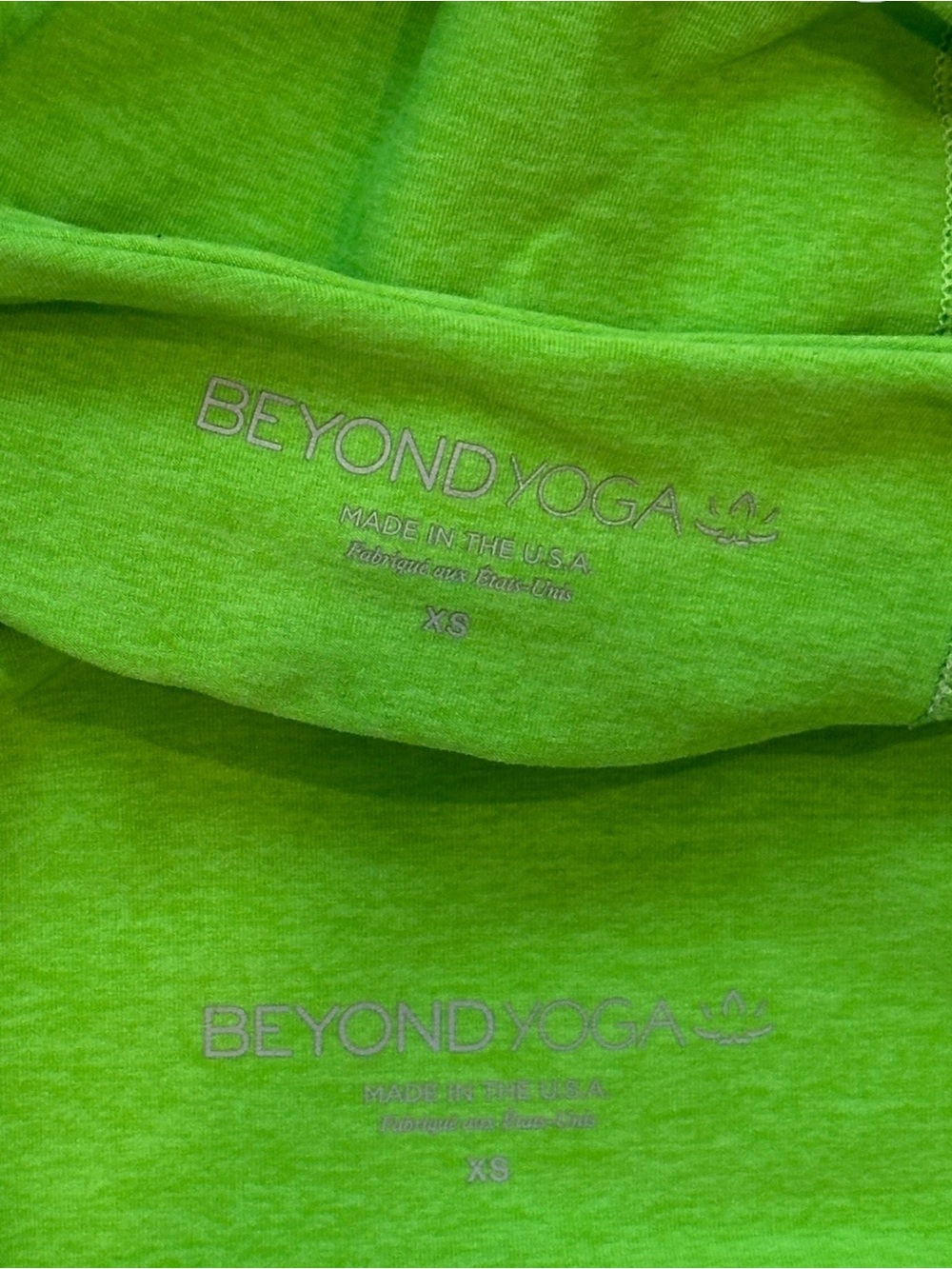 Beyond Yoga Spacedye Tank/Legging 2-Piece Set Limeade Heather Neon Green XS $173 - Picture 10 of 10